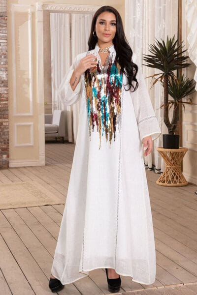 Djellaba-abaya-blanche-femme