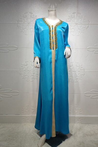 Djellaba-femme-bleue