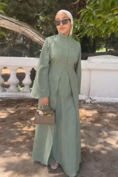 Ayaba verte femme muslim