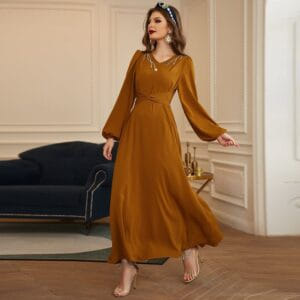 robe-djellaba-evasee-marron